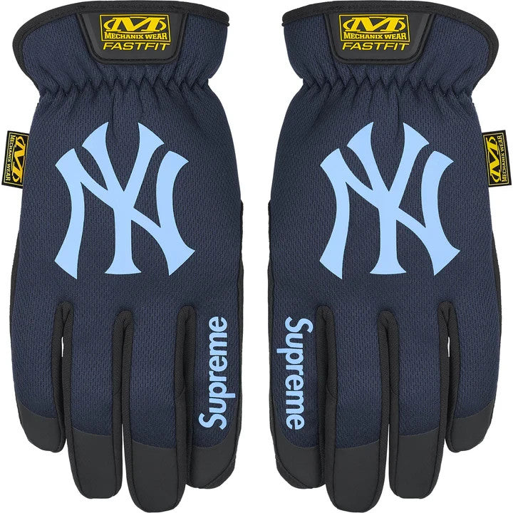 Supreme Mechanix MLB FastFit Teams Gloves Navy