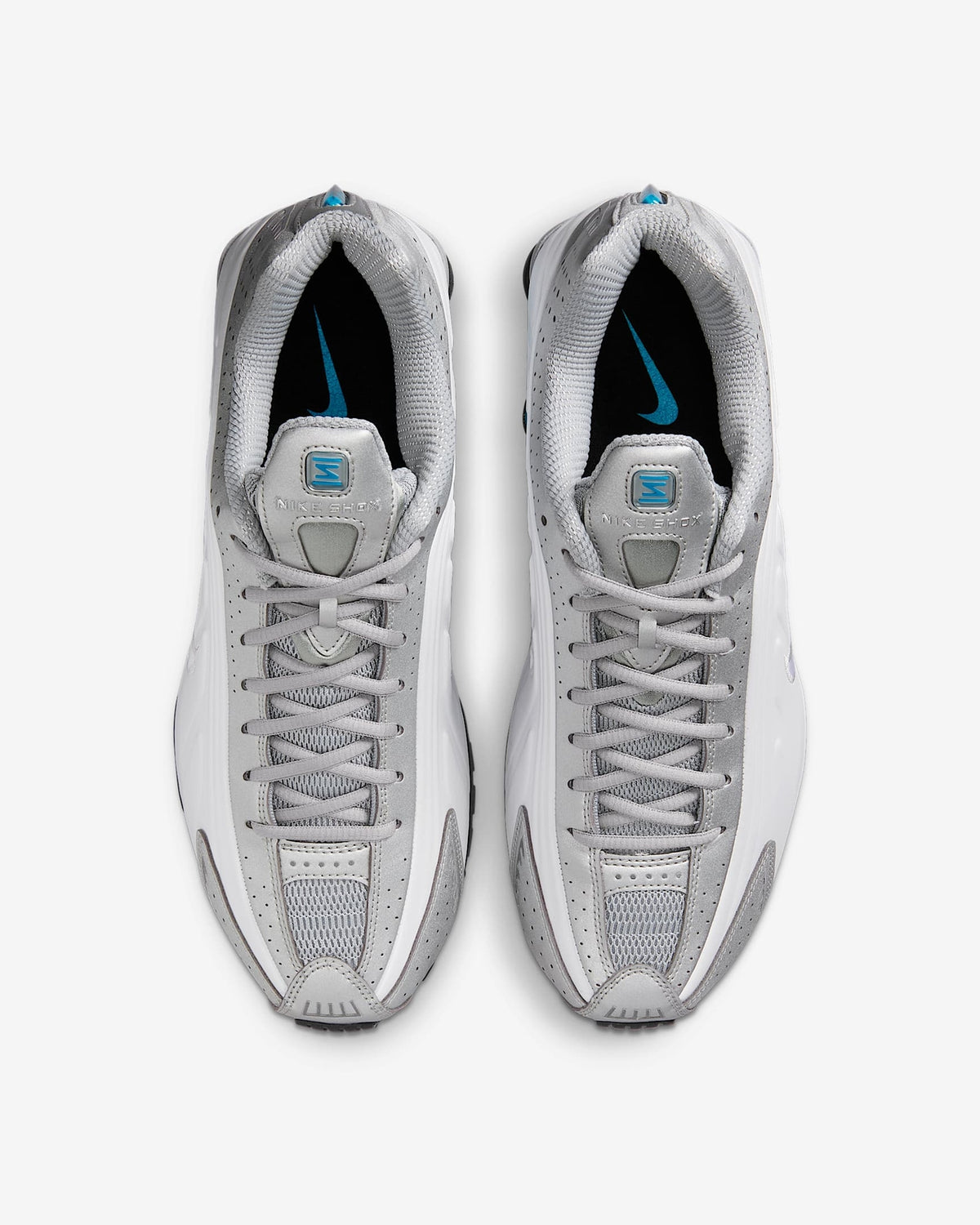 HQ1988-005 Nike Shox TL Metallic Silver White Blue Lagoon Blue Lagoon (Women's)