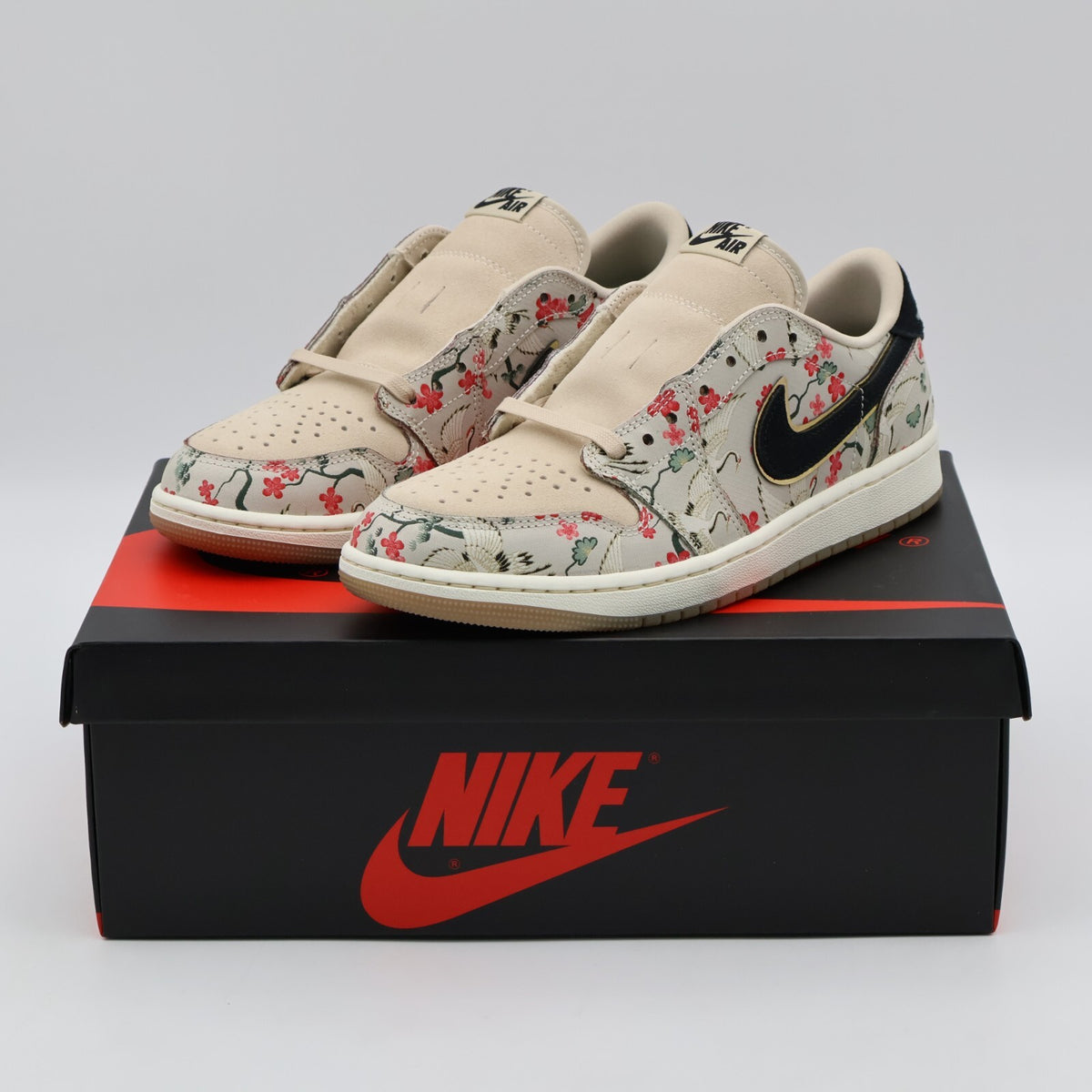 HV8293-100 Rui Hachimura Nike Air Jordan 1 Retro Low OG Cranes Oatmeal (Men's)