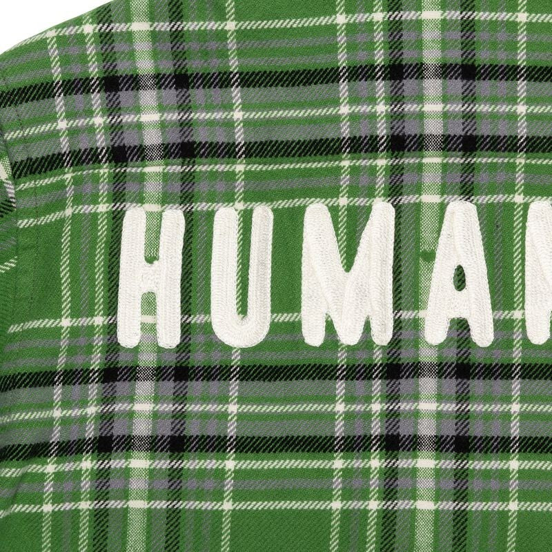 HUMAN MADE Flannel Check Shirt Green