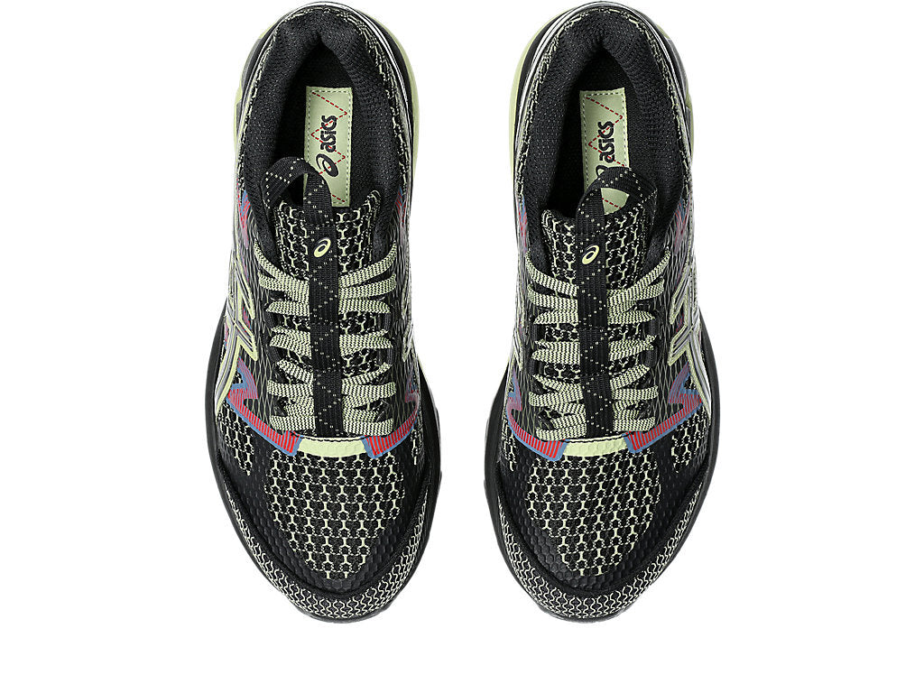 1203A394-001 Asics US4-S Gel-Terrain Black Neon Lime (Men's)