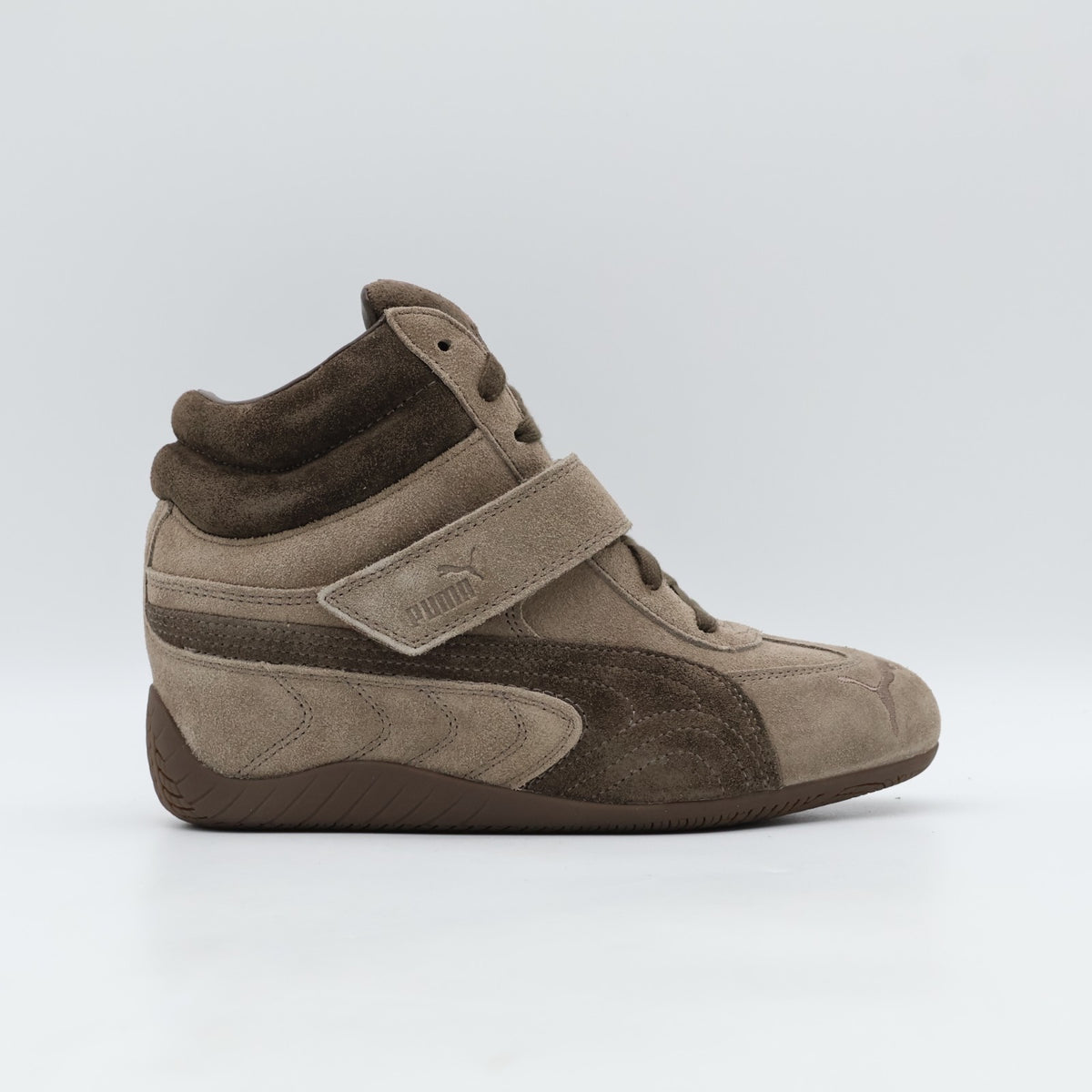 407878-01 Puma Women's Speedcat Wedge Totally Taupe Chocolate (Women's)