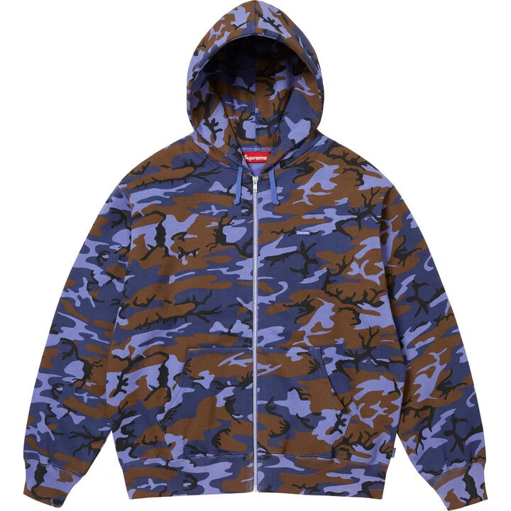 Supreme Small Box Zip Up Hooded Sweatshirt BlueCamo
