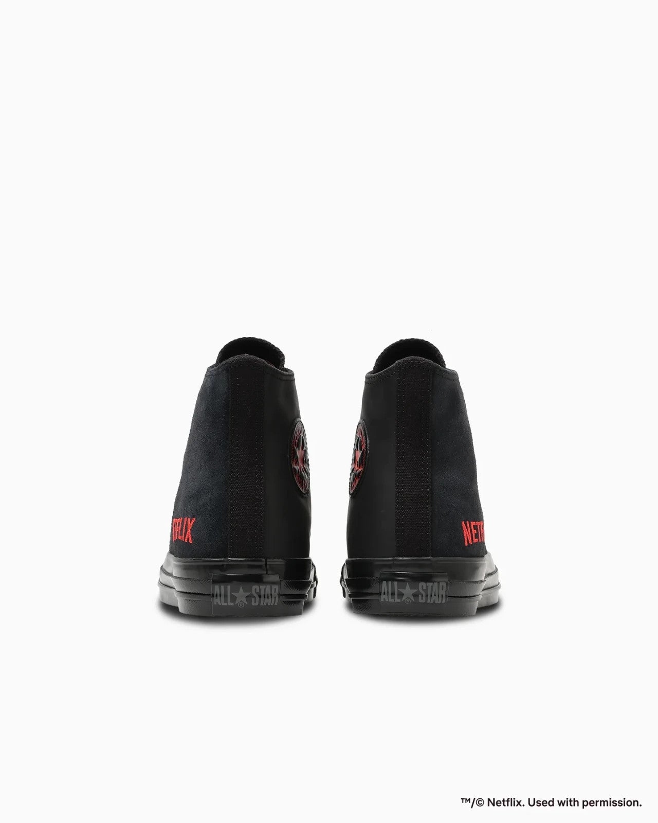 31317100 Netflix Converse All Star Aged Hi Black (Men's)