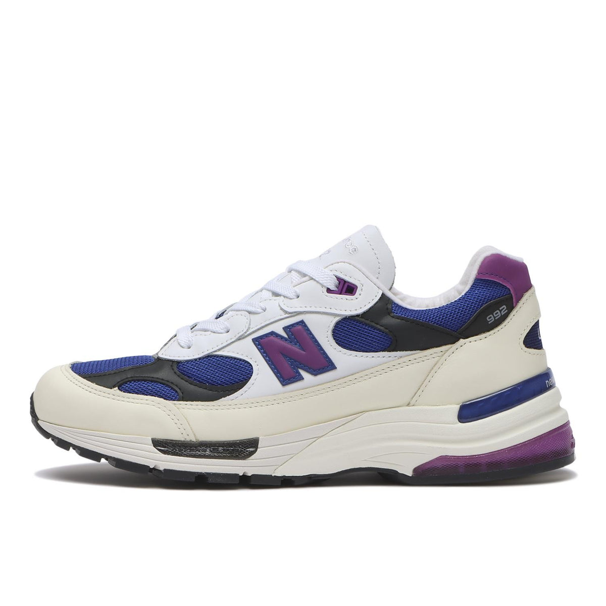U99278L New Balance 992 White Team Royal Purple Fuchsia (Men's)