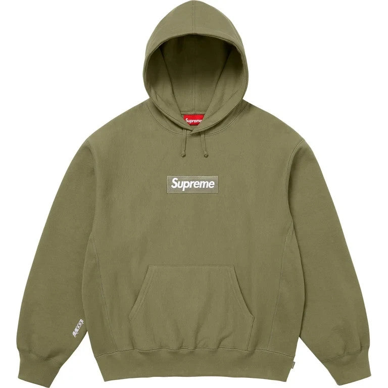 Supreme Box Logo Hooded Sweatshirt (25FW) Light Olive