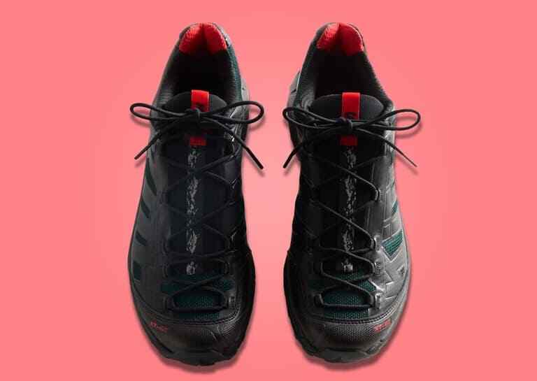 L47772300 KITH Salomon XT-4K Black Scarab Fiery Red (Men's)