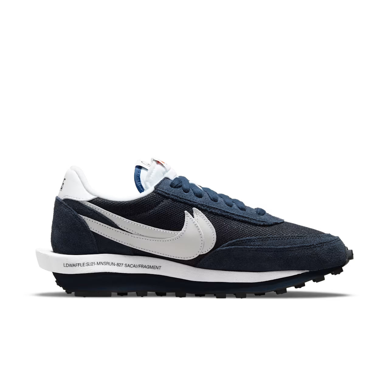 DH2684-400 fragment design Ã sacai Ã Nike LD Waffle "Blackended Blue" (Men's)