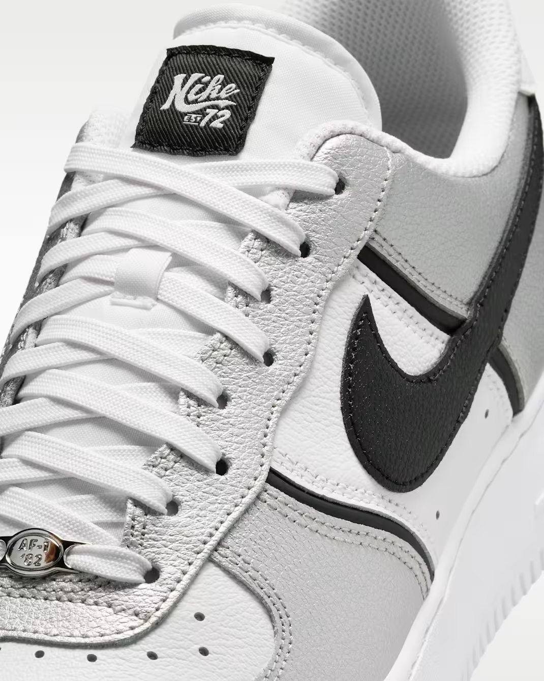 IM5752-001 Nike Air Force 1 '07 LV8 "Metallic Silver/White" (Men's)