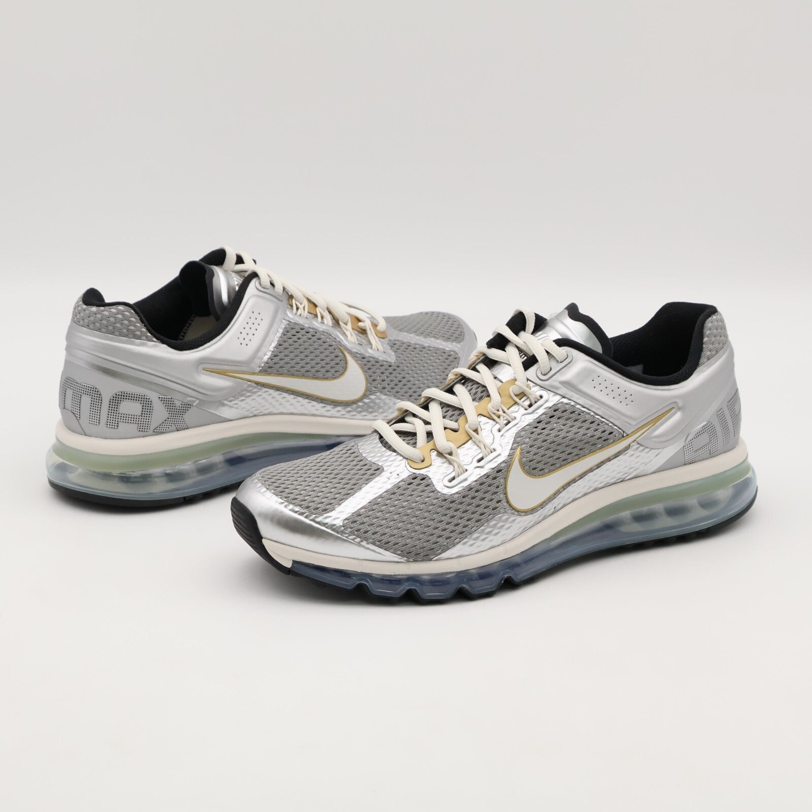 HJ7901-095 Nike Air Max 2013 Silver Metallic Pewter Metallic Gold Phantom (Men's