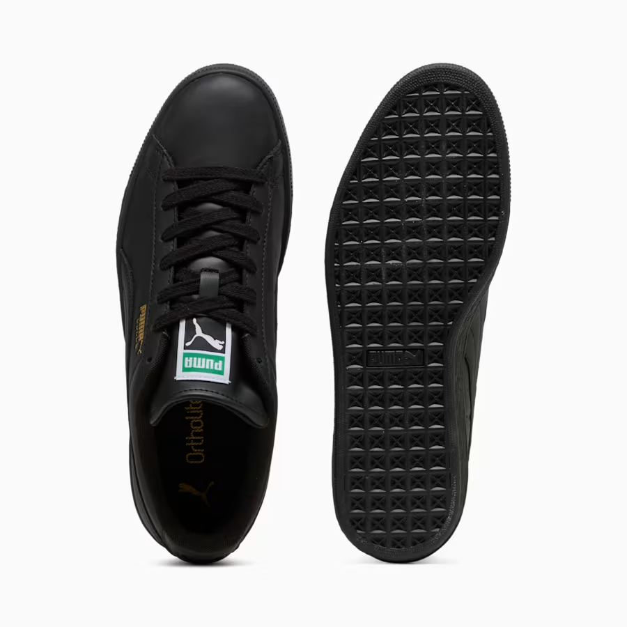 408467-02 Puma Suede "PUMA Black/Archive Green" (Men's)