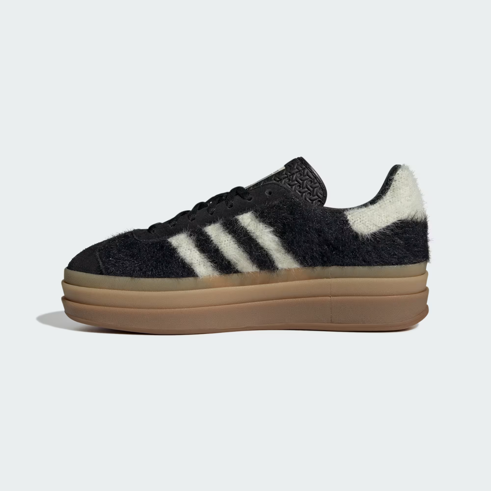 js3907 adidas Originals Gazelle Bold Core Black Cream White Gold Metall (Women's