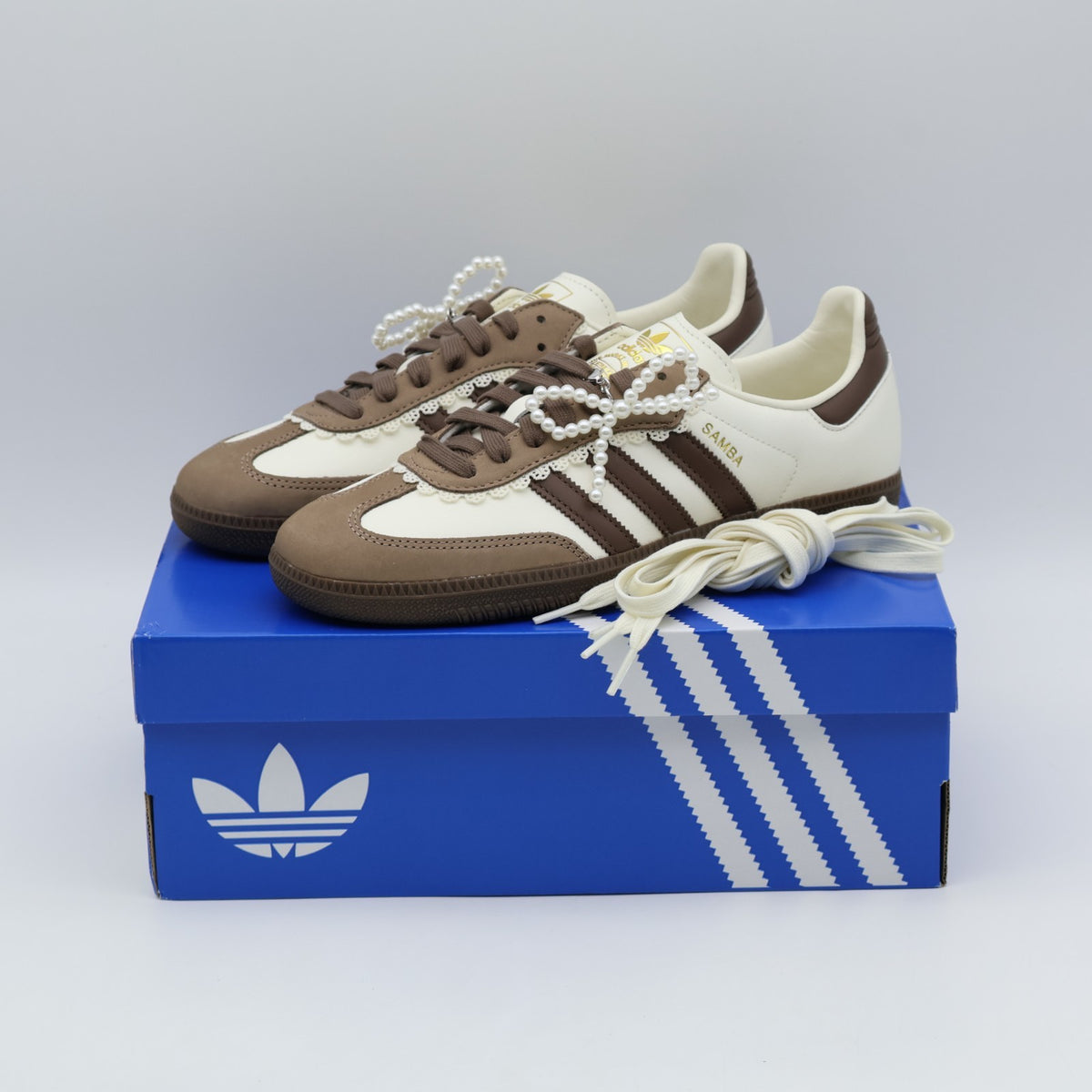 KZ8359 adidas Samba OG Off White Earth Strata (Women's)
