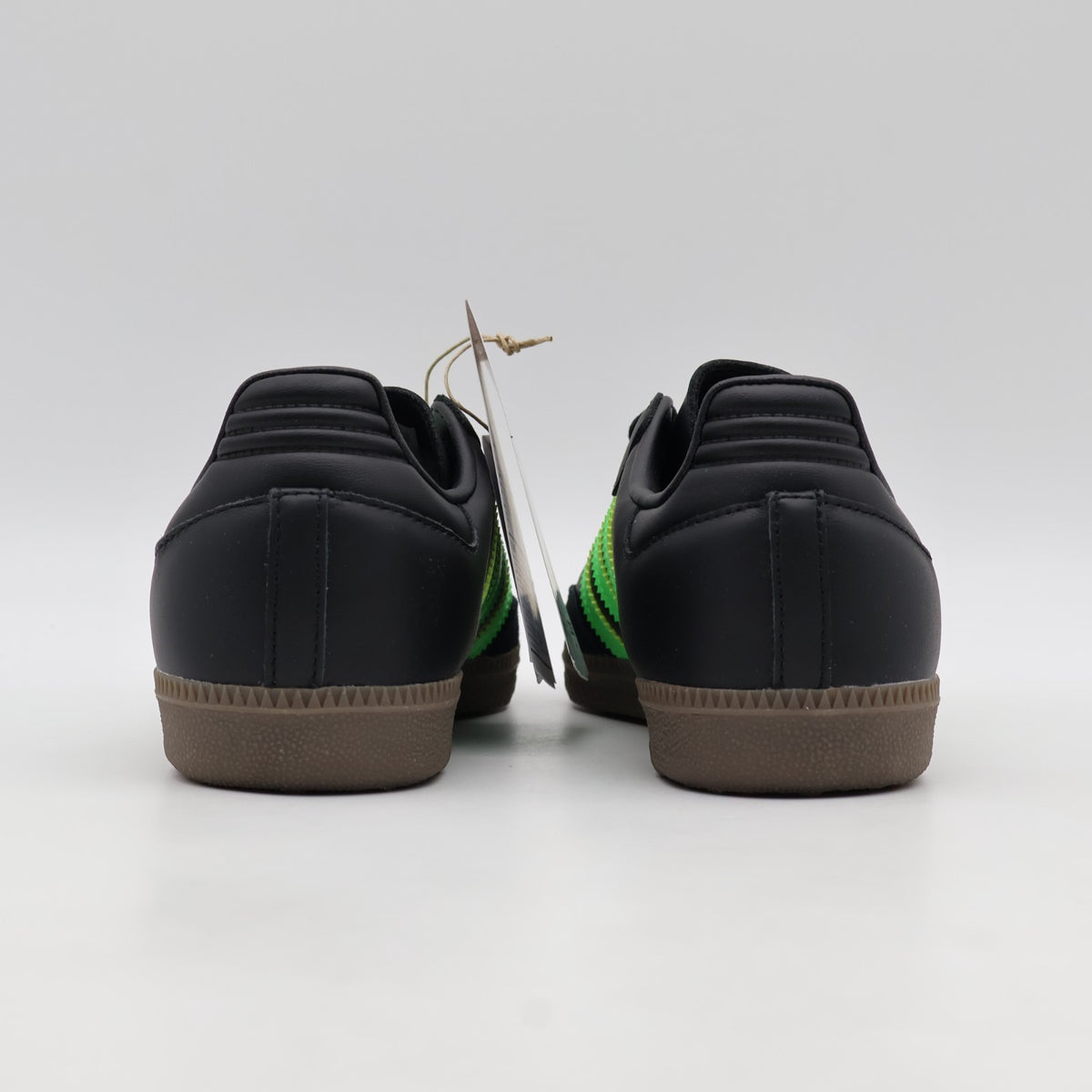 JR0911 adidas Originals Samba OG Core Black Screaming Green Gum (Men's)