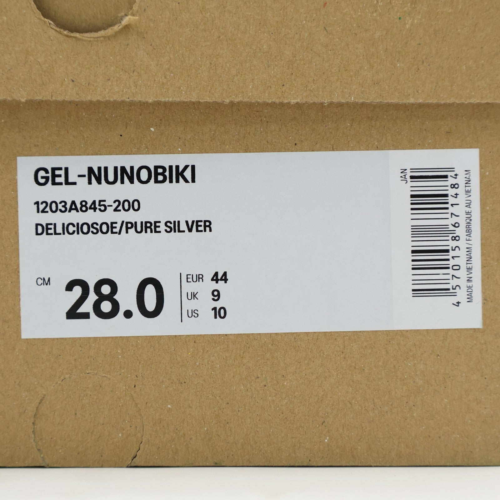 1203A845-200 KITH Ronnie Fieg Asics Gel-Nunobiki Delicioso Pure Silver (Men's)