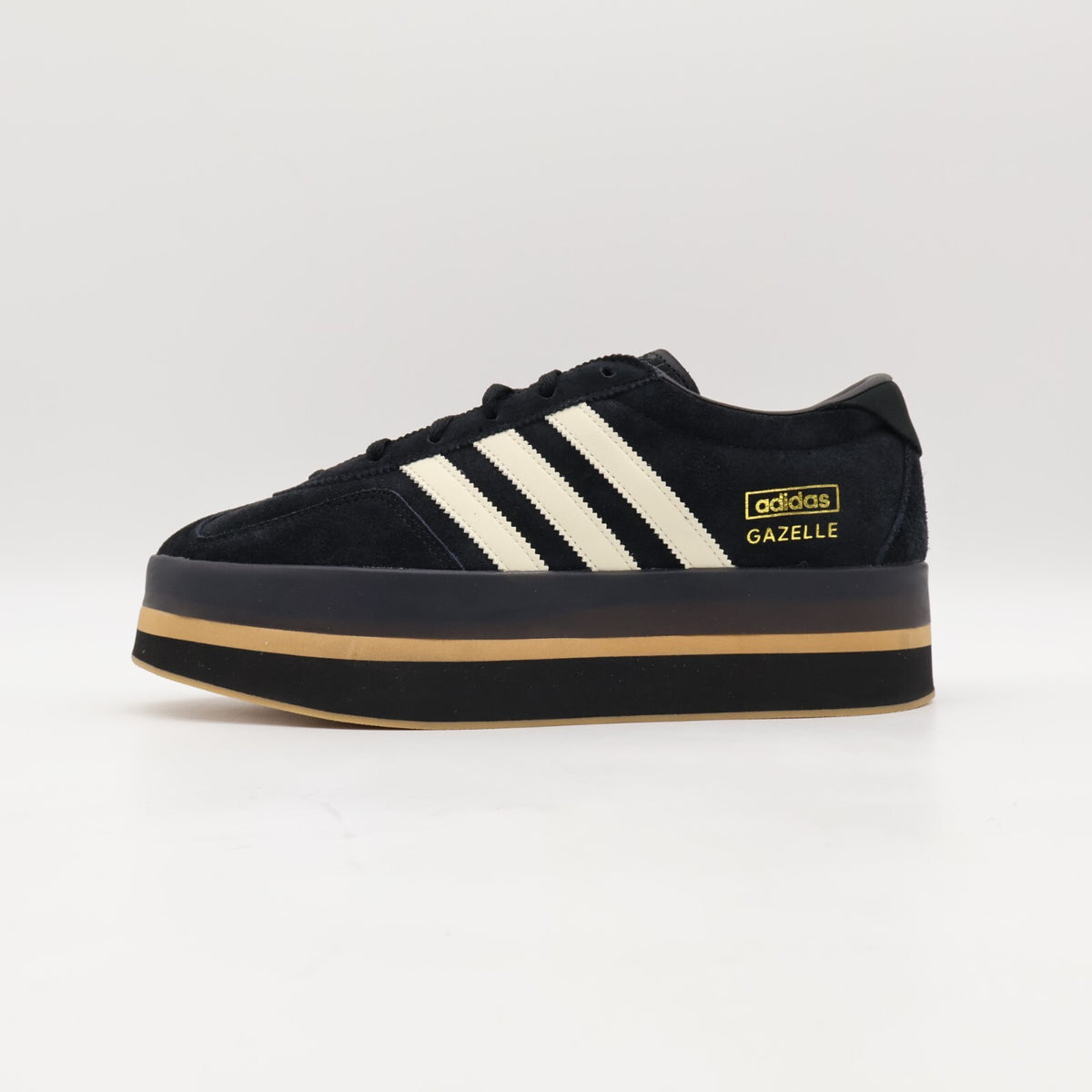 JS0239 adidas Originals Gazelle Stack Core Black Cream White Gum (Women's)