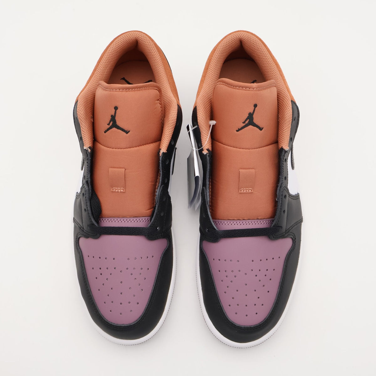 FB9907-102 Nike Air Jordan 1 Low SE White Sky J Orange Sky J Mauve Black (Men's)