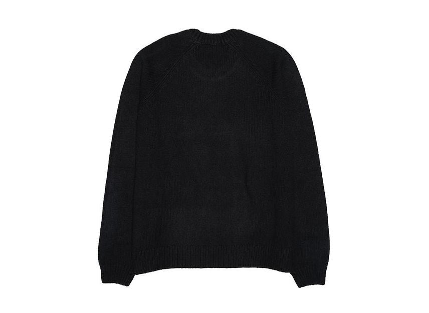 Supreme Flocked Logo Sweater Black