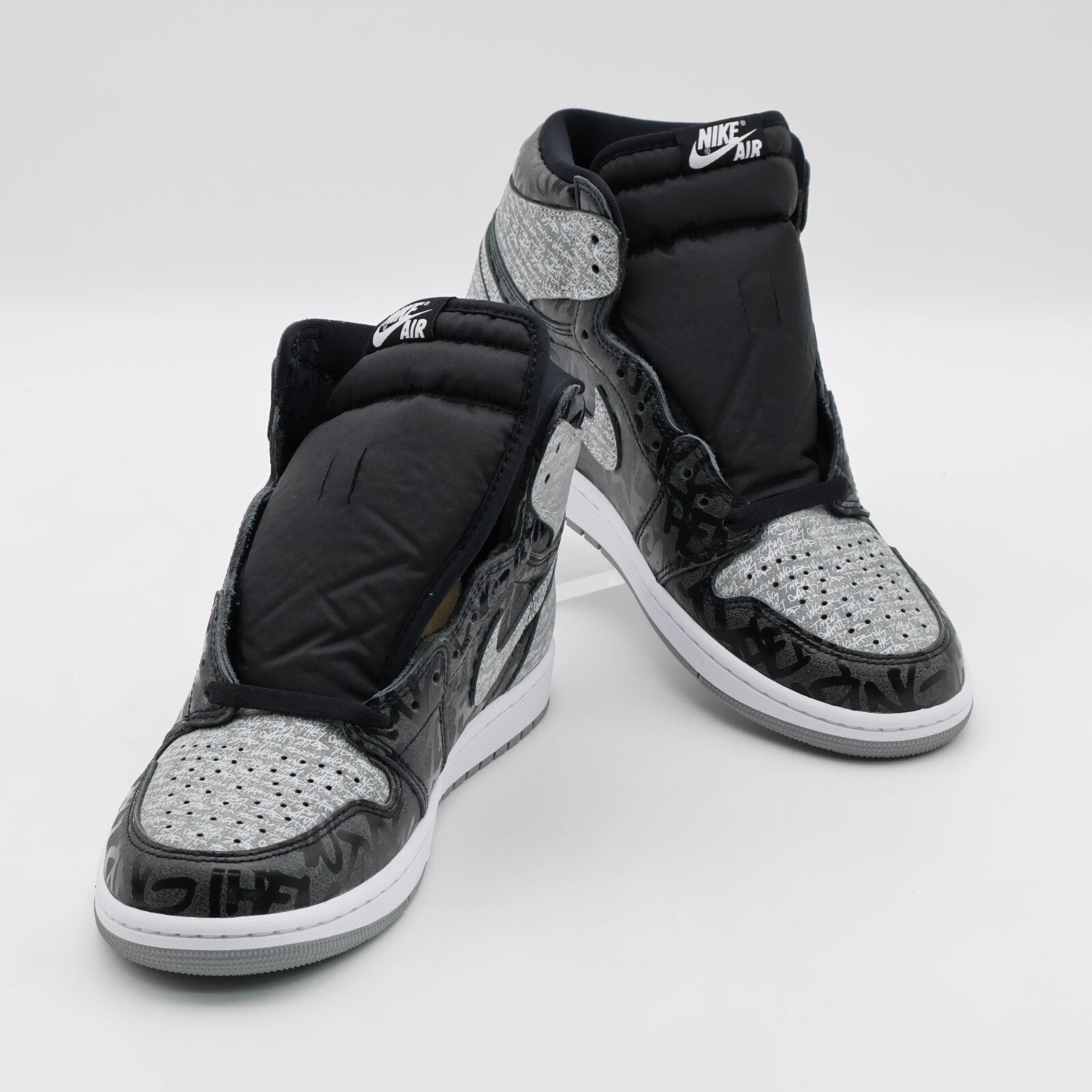 555088-036 Nike Jordan 1 High OG Rebellionaire Black White Particle Grey (Men's)