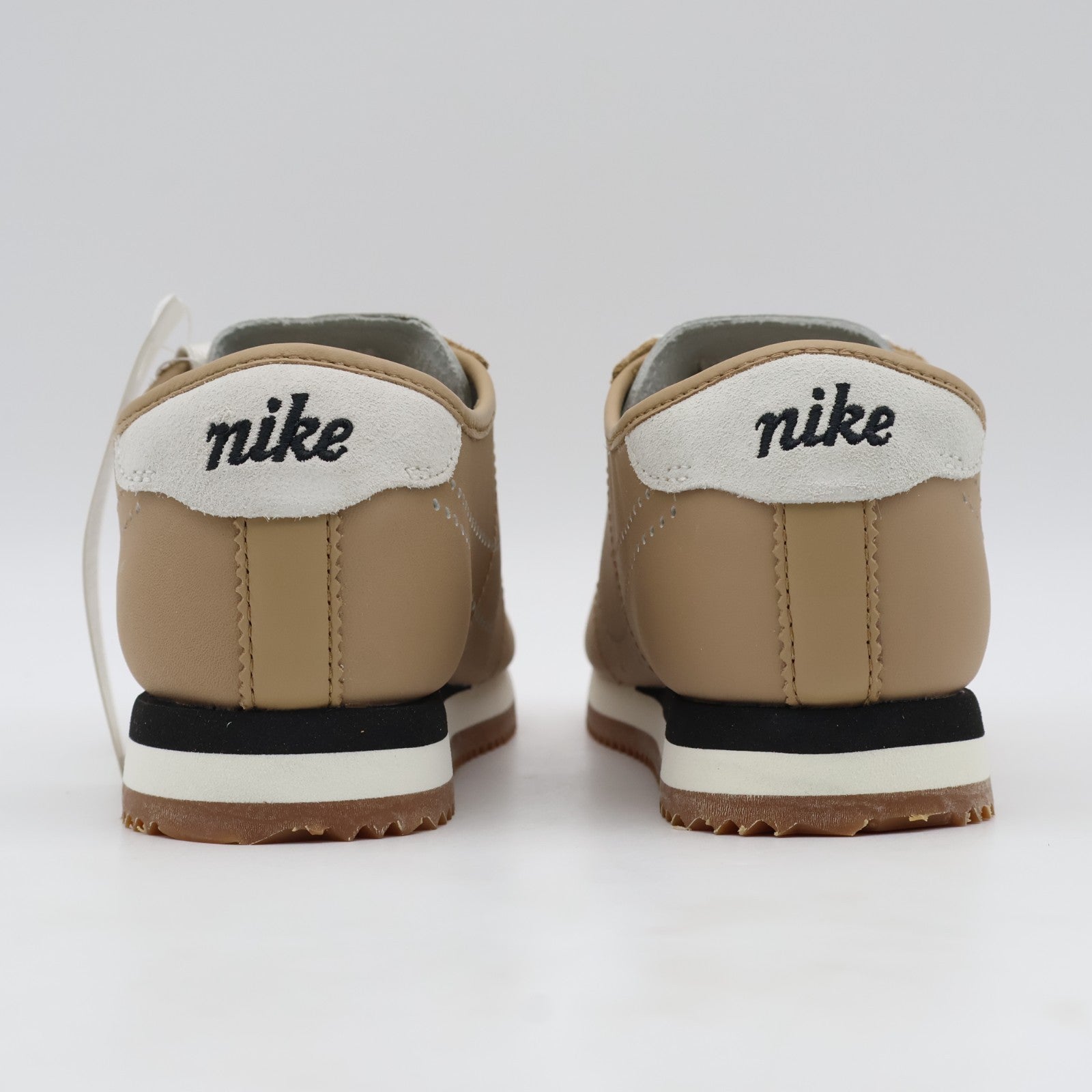 HQ1841-200 Nike Cortez Leather Pale Shale Sail Gum Medium Brown Black (Women's)