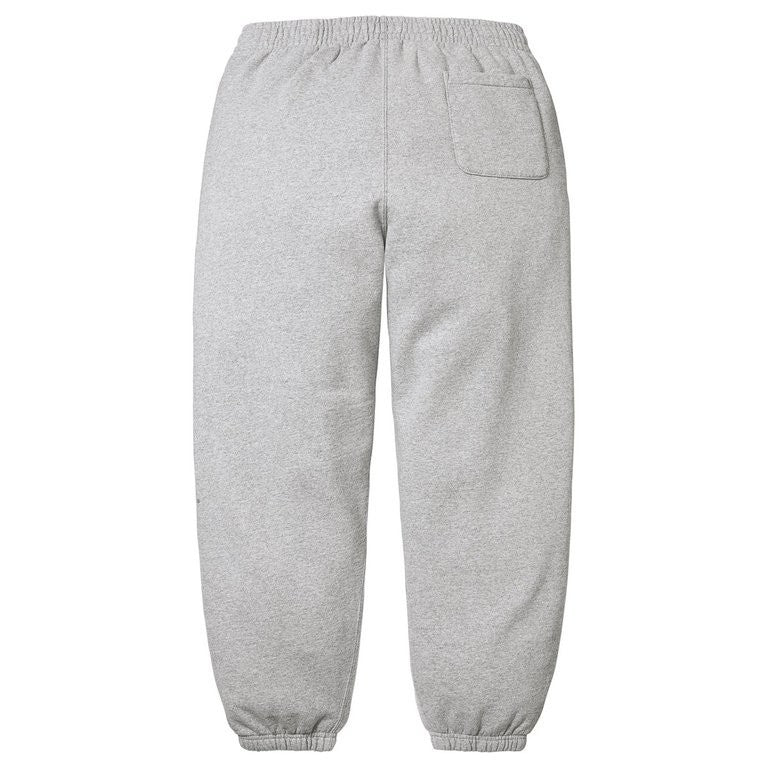 Supreme Washed Logo Sweatpant Heather Grey