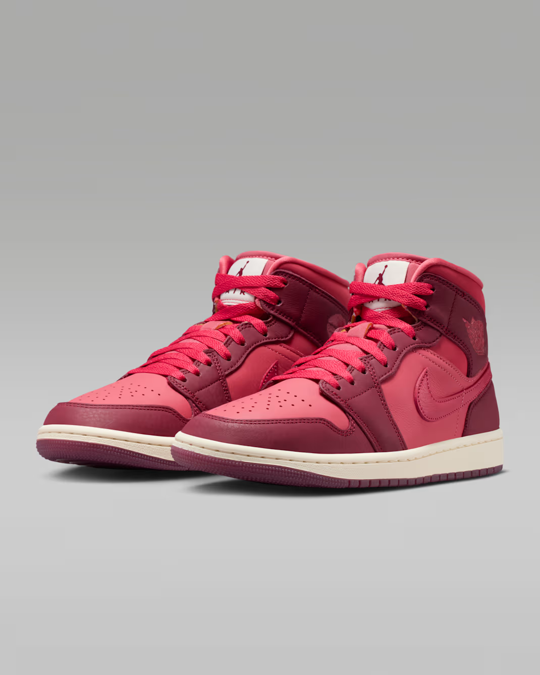 IB7018-600 Nike Air Jordan 1 Mid Valentine's Day 2026 Team Red (Women's)