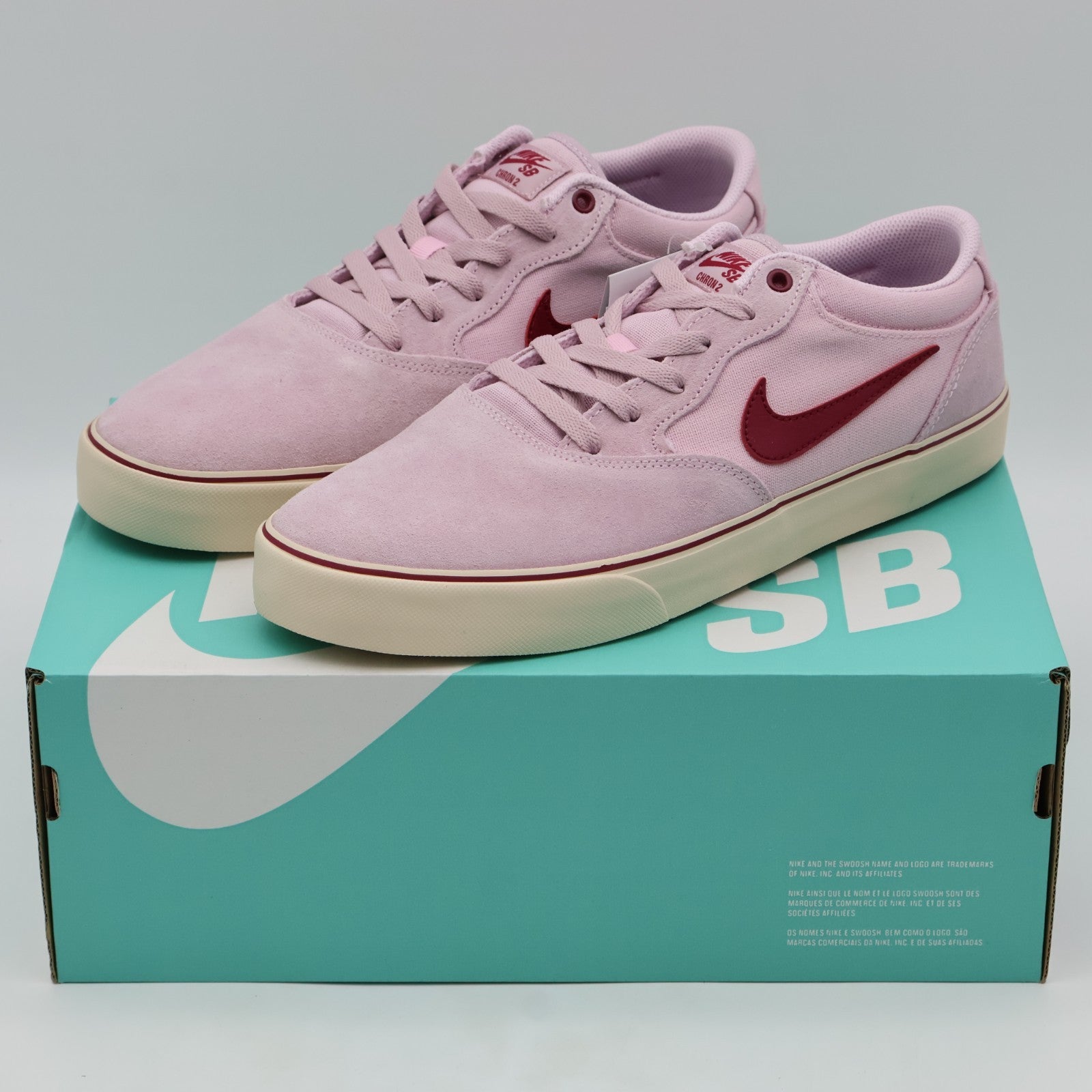 DM3493-608 Nike SB Chron 2 Pink Foam Pearl White Pink Foam Noble Red (Men's)