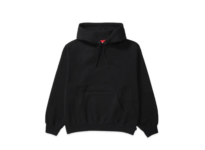 Supreme Satin Applique Hooded Sweatshirt (26SS) "Black"
