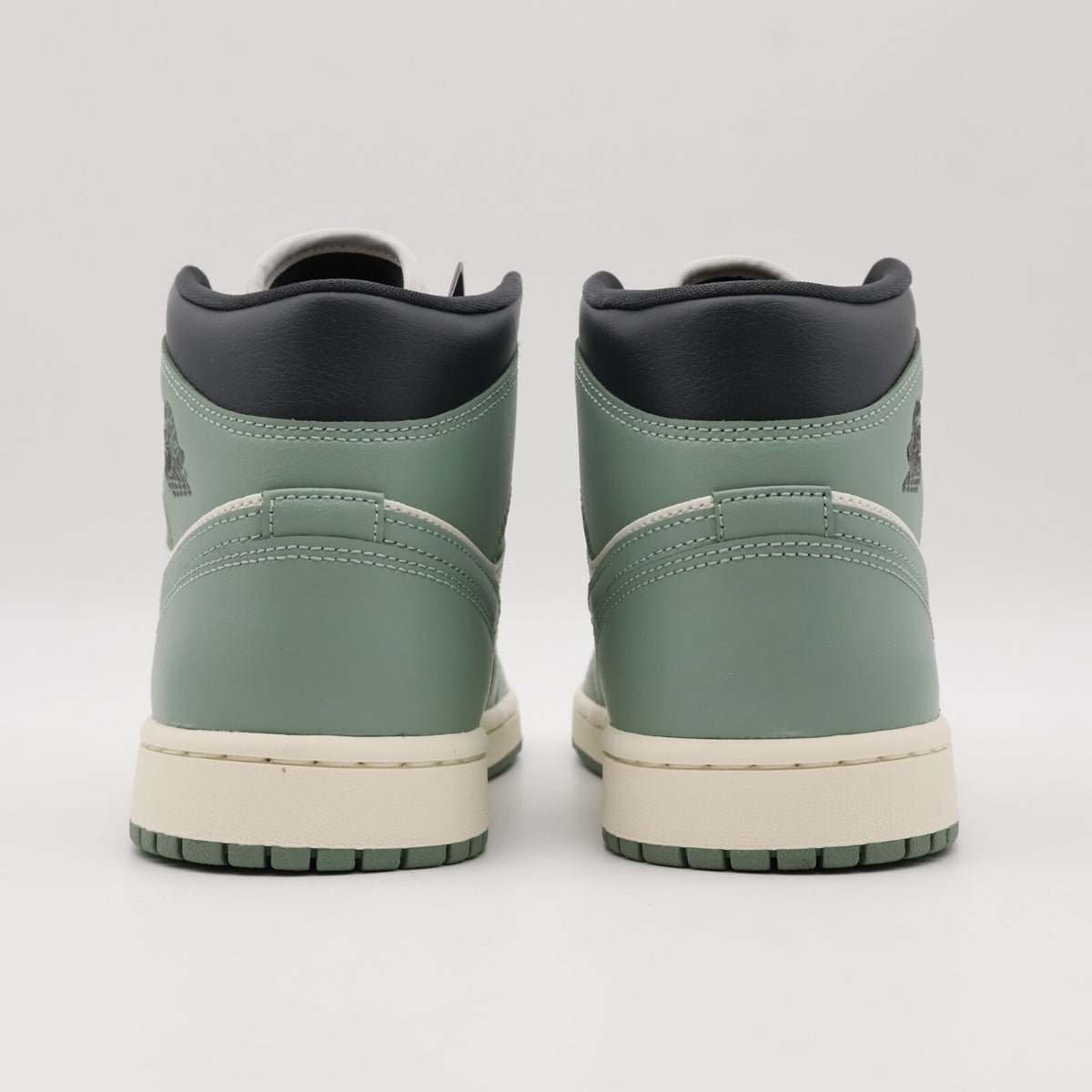 BQ6472-130 Nike Air Jordan 1 Mid Jade Smoke (Women's)