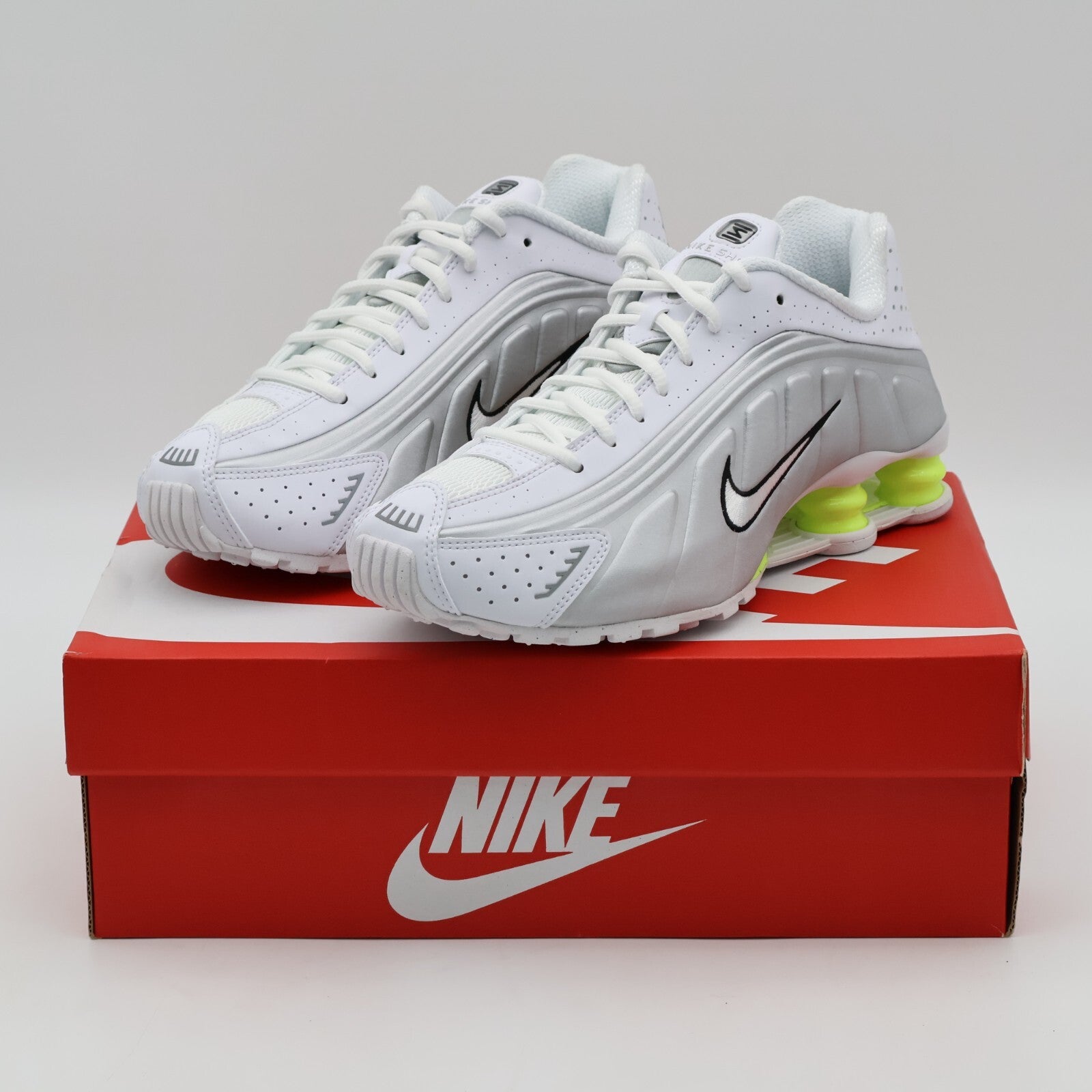 AR3565-102 Nike Women's Shox R4 White Volt (Women's)