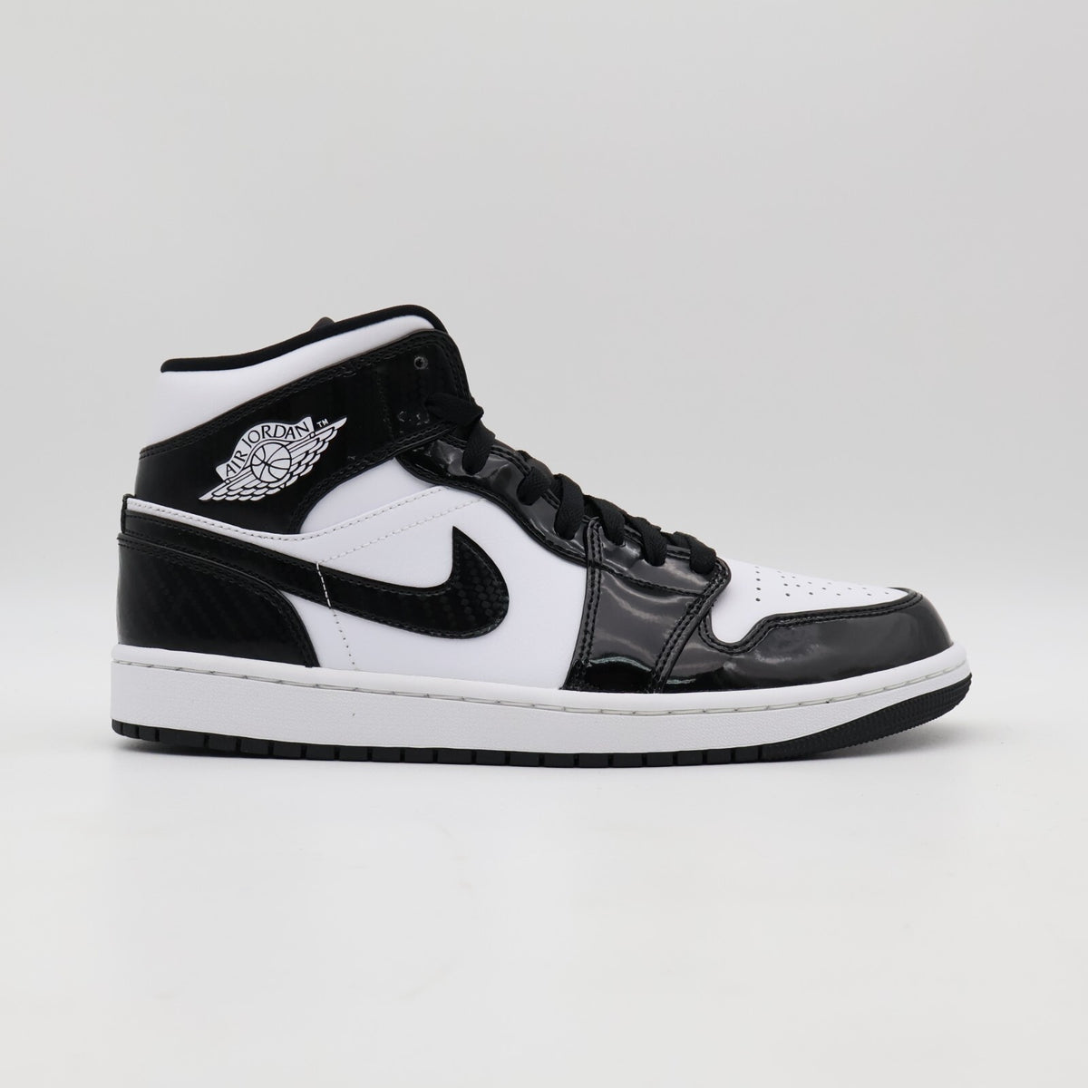 DD1649-001 Nike Air Jordan 1 Mid SE All-Star Carbon Fiber Black White Panda