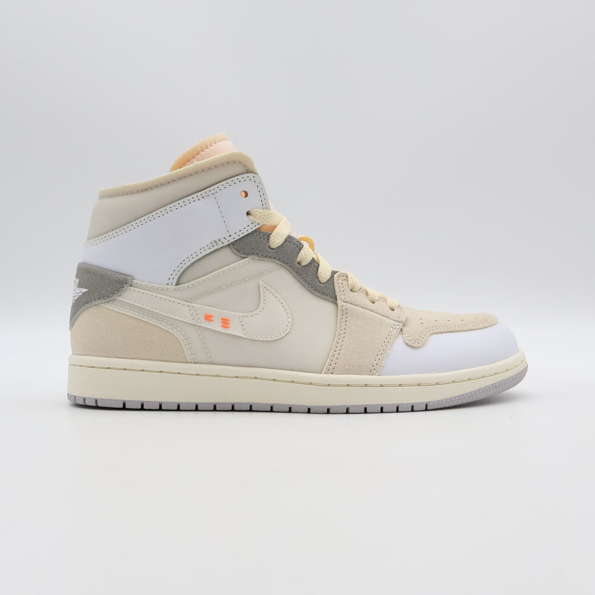 DM9652-100 Nike Air Jordan 1 Mid SE Craft Inside Out White Grey Phantom (Men's)