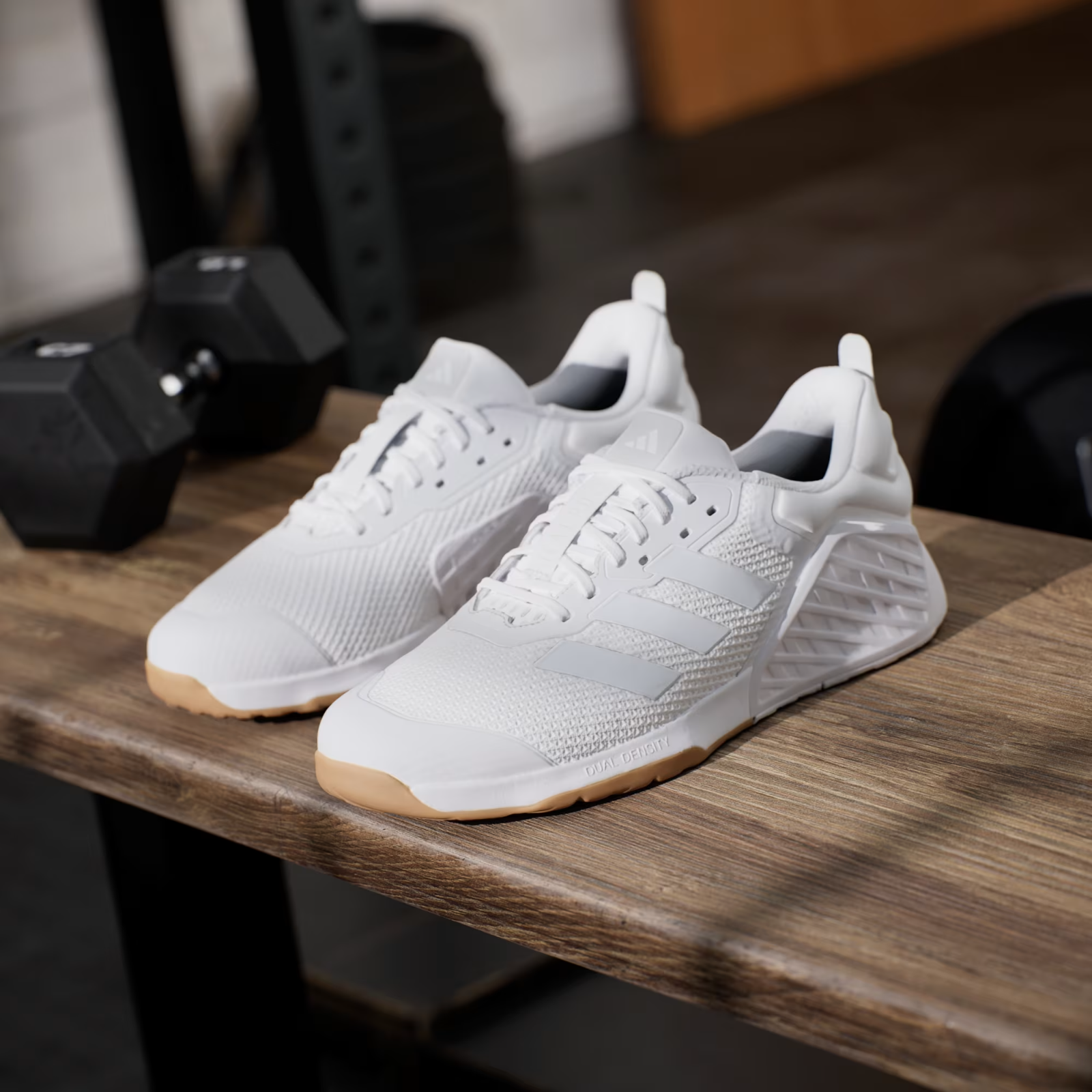ID8628 adidas Dropset 3 Cloud White Crystal White (Men's)