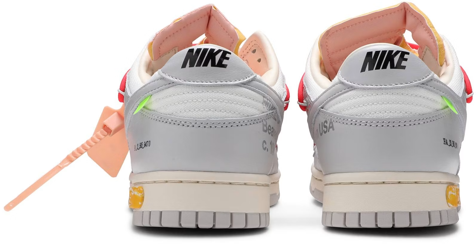 DM1602-110 Off-White Ã Nike Dunk Low 1 of 50 "Lot.6" (Men's)