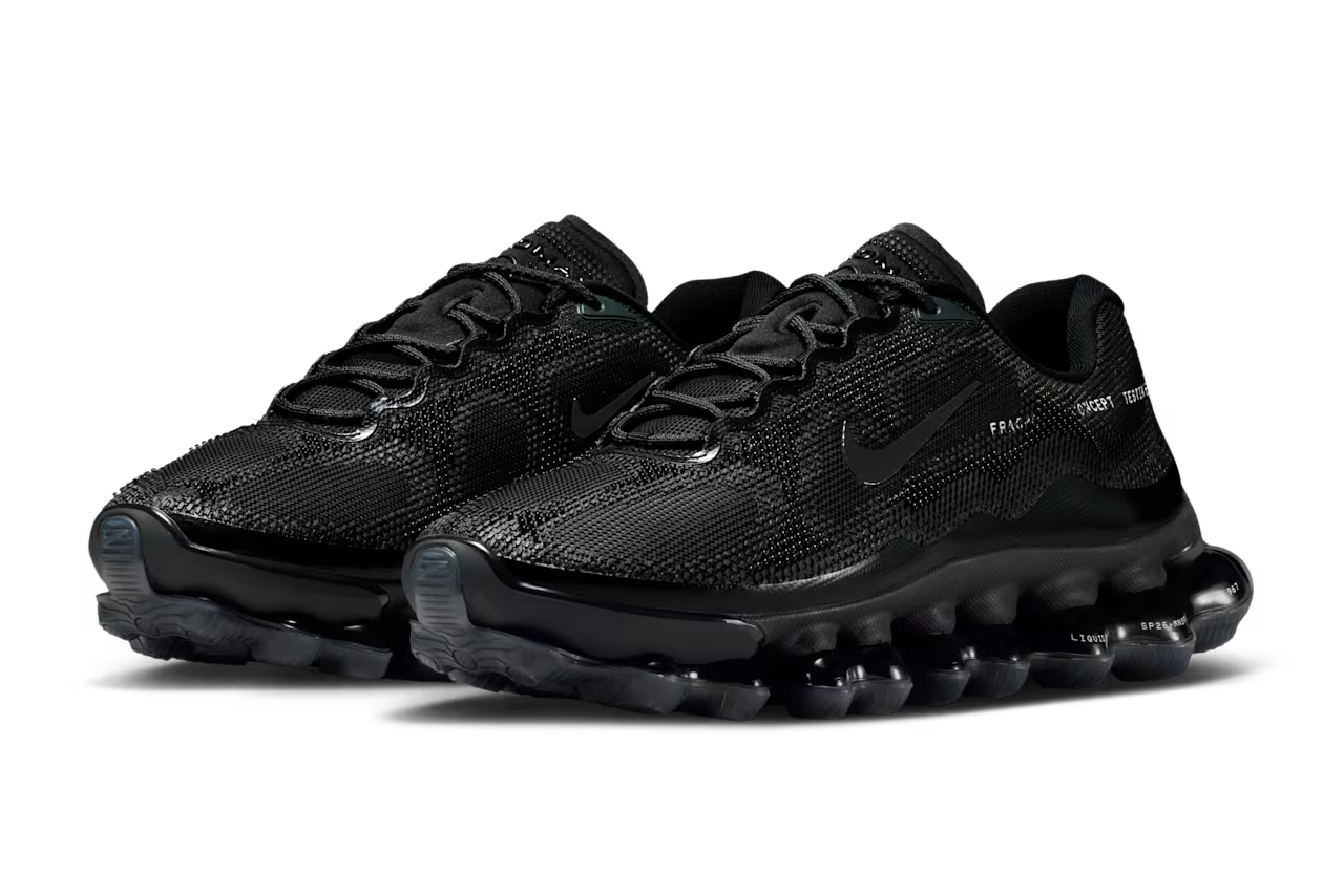 IQ8601-001 fragment design Nike Air Liquid Max Black (Men's)