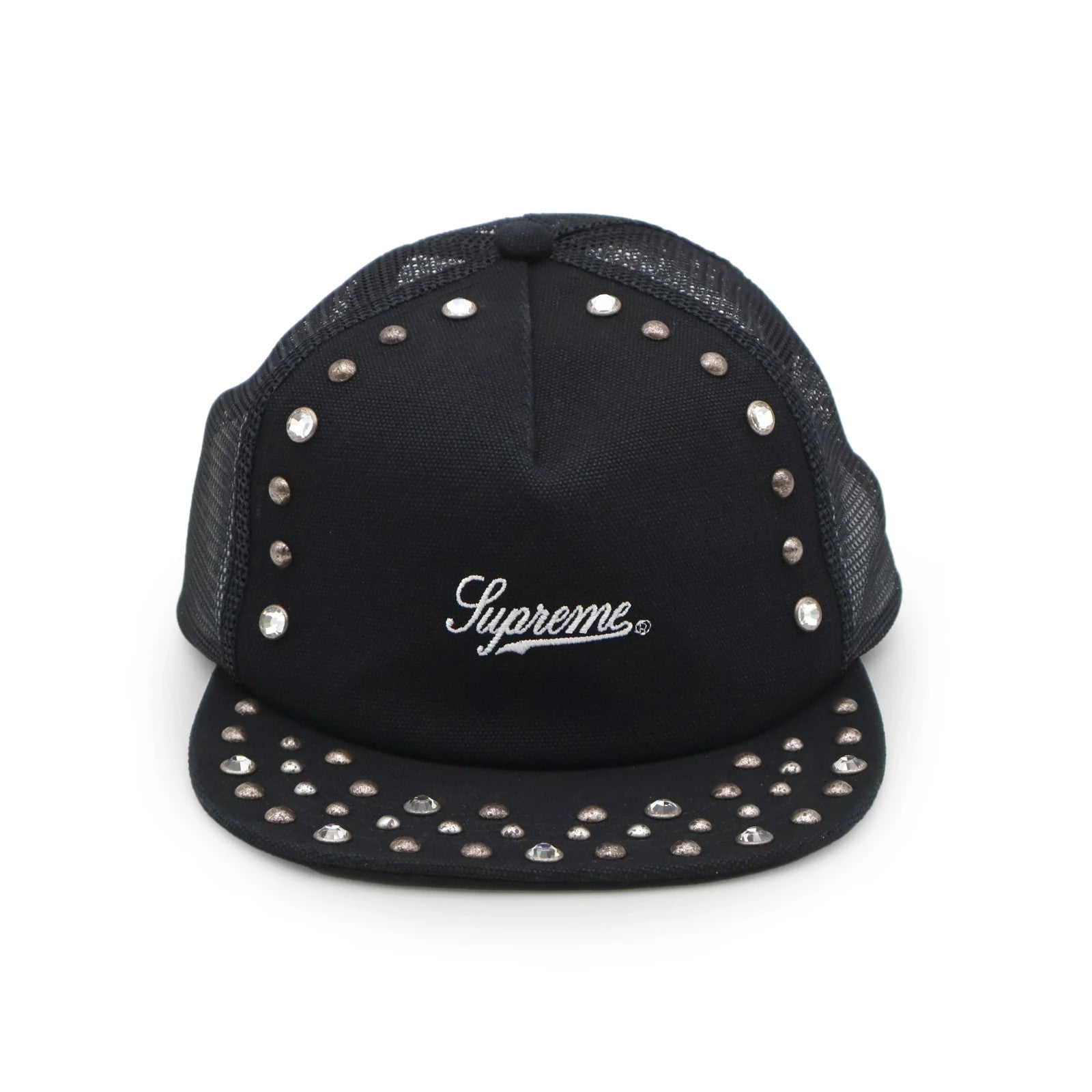 Supreme B.B. Simon Studded Canvas 5-Panel Black