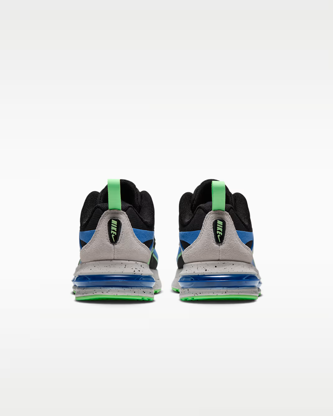 IW4936-003 Nike GS Air Max Metro "Black/Light Photo Blue/Illusion Green/Black"