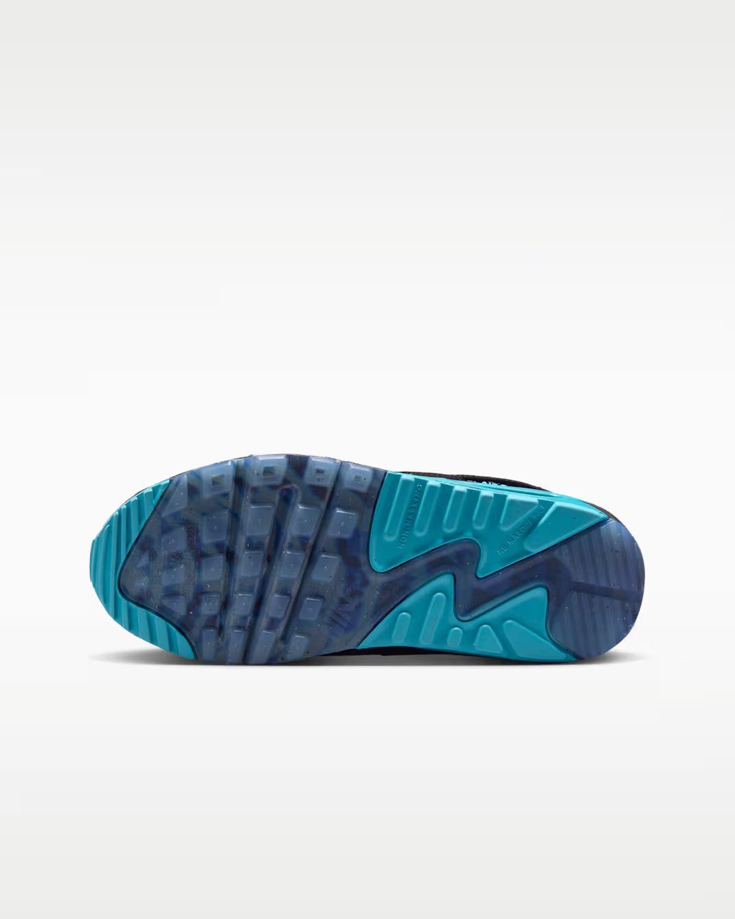 IQ9438-001 Nike Air Max 90 PRM "Black/Gamma Blue" (Men's)