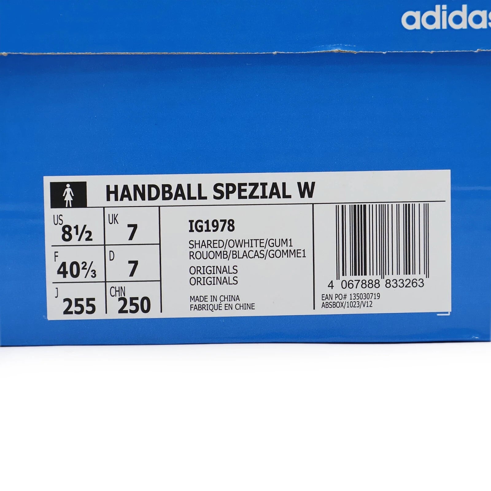 IG1978 adidas Originals Handball Spezial Shadow Red Off White Gum (Women's)