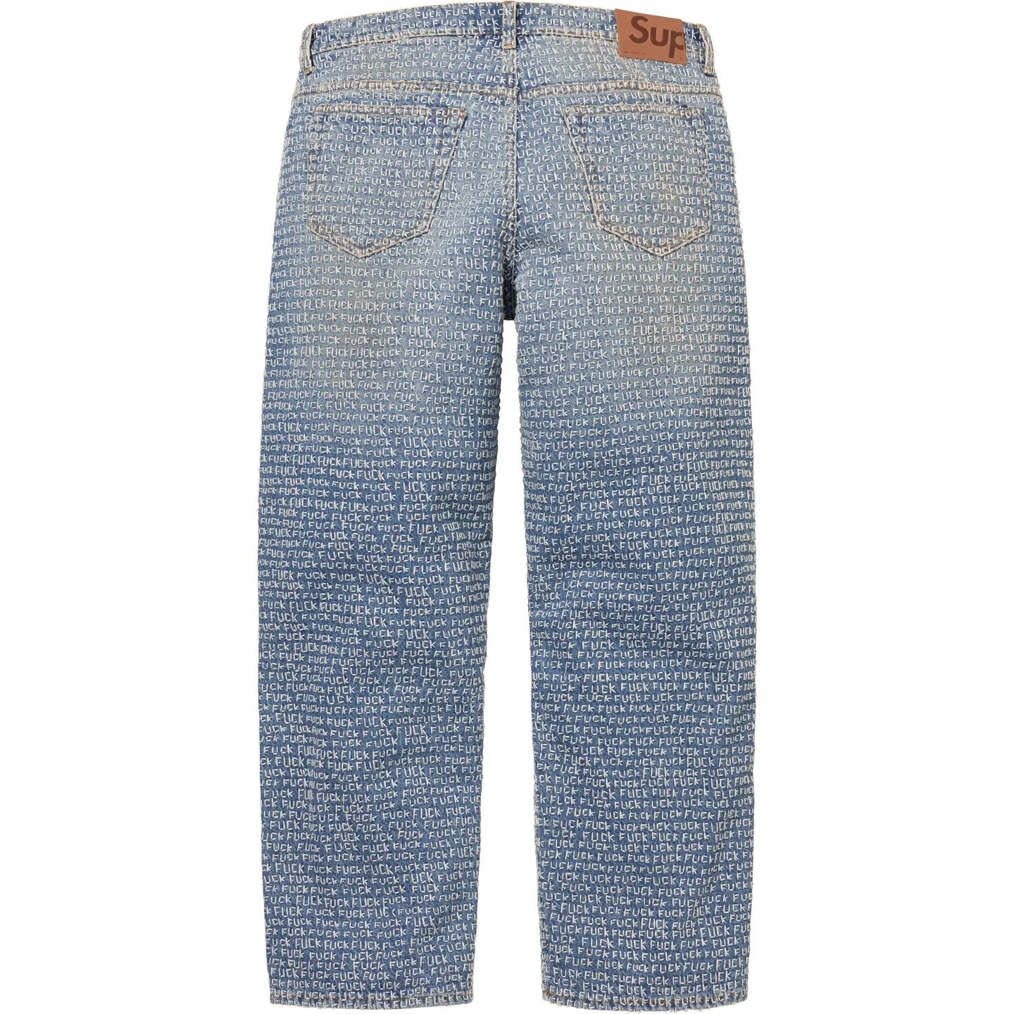 Supreme F*ck Stitch Loose Fit Jean Blue