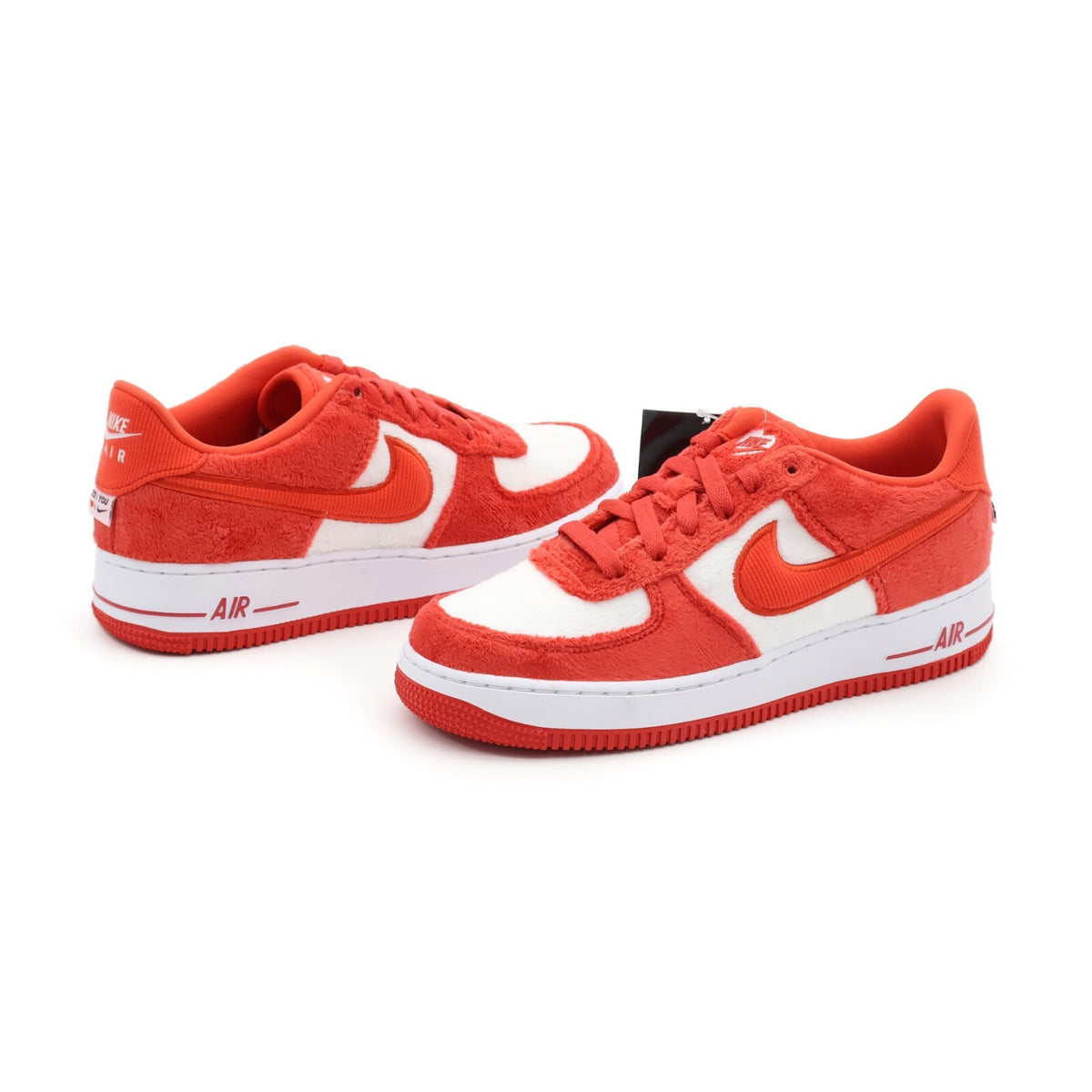 FZ3552-612 Nike GS Air Force 1 Low Valentineâs Day Pack Fire Red Light Crimson