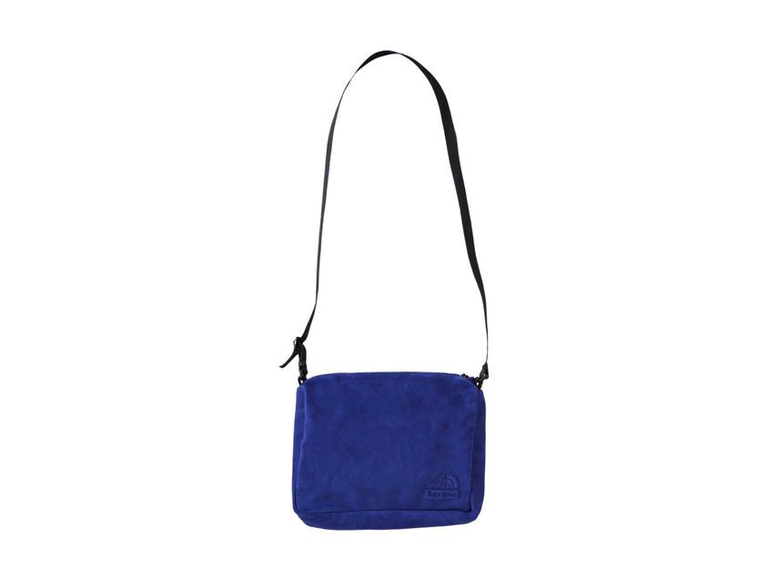 Supreme The North Face Suede Shoulder Bag Blue