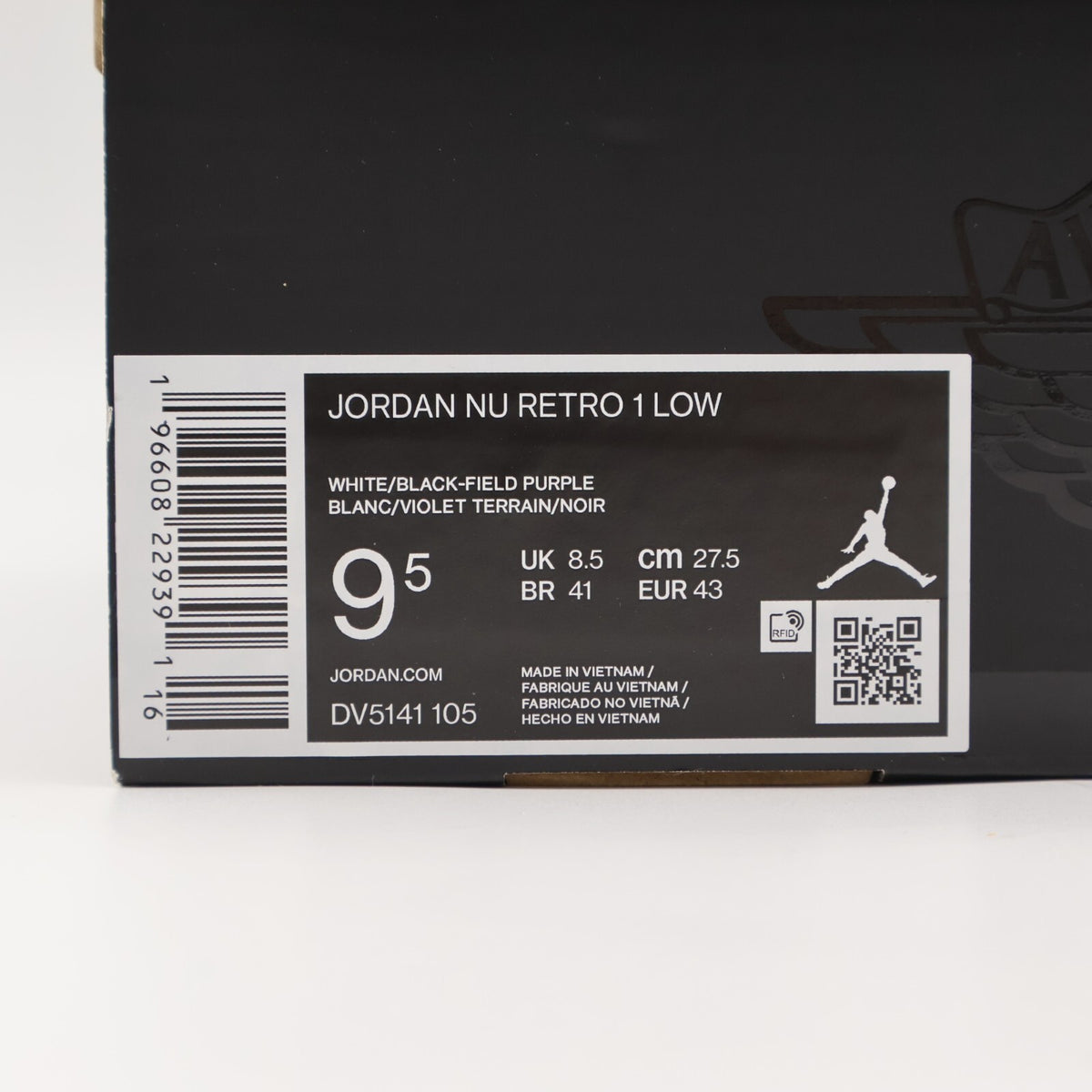 DV5141-105 Nike Jordan Nu Retro 1 Low Field Purple (Men's)
