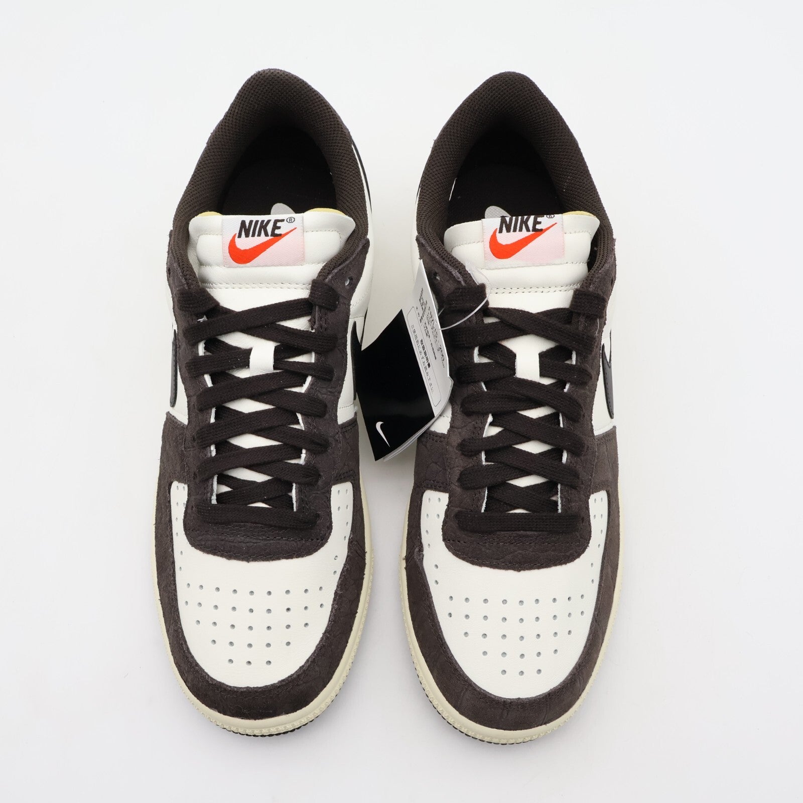FN7815-200 Nike Terminator Low Croc Velvet Brown Black Sail Coconut Milk (Men's)