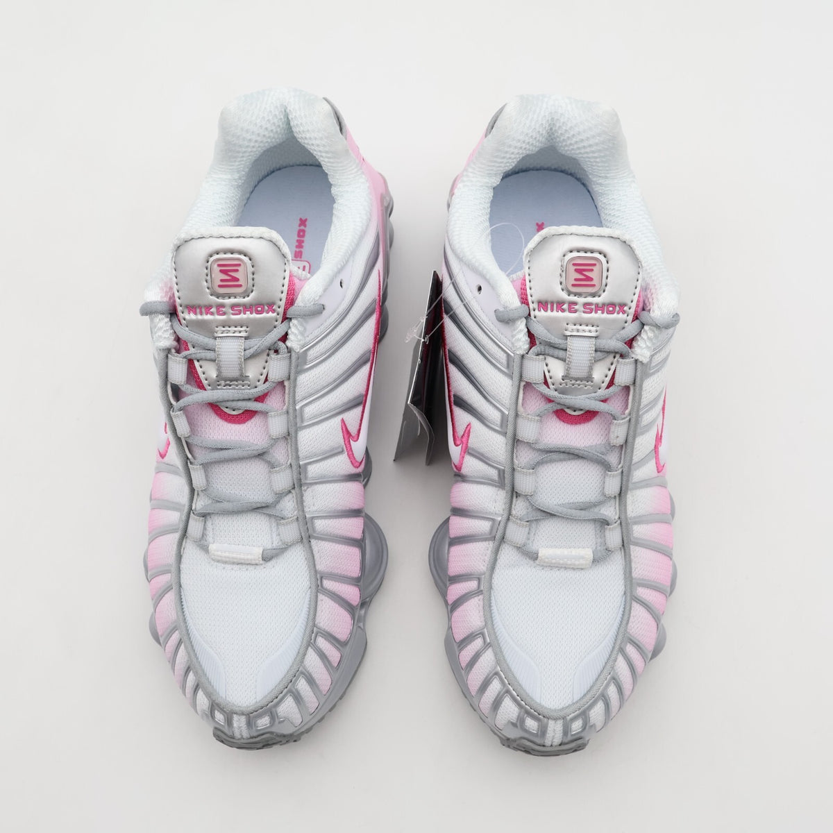 HV2520-001 Nike Shox TL Metallic Platinum Pinksicle (Women's )