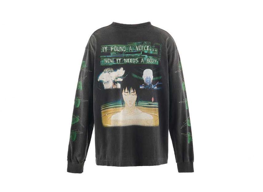 SAINT Mxxxxxx Ghost In The Shell GS_LS Tee_GITS Black