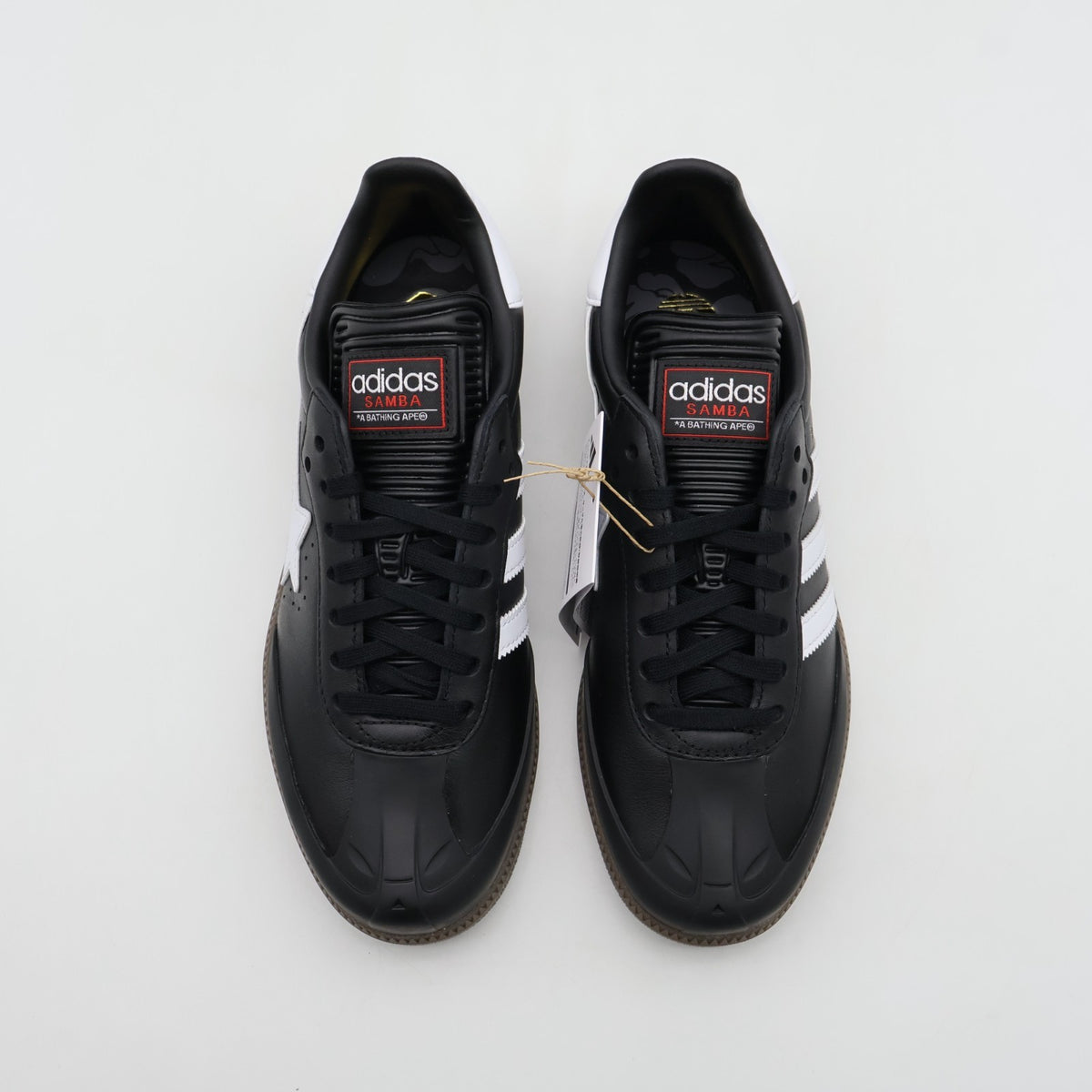 JR9246 A BATHING APE adidas Originals Samba Core Black Cloud White Gum (Men's)