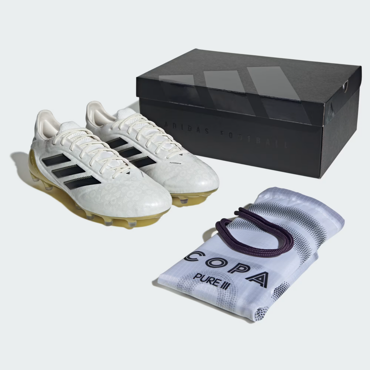 JR2116 adidas Copa Pure 3 Elite AG Zero Metalic/Core Black/Gold Metallic (Men's)