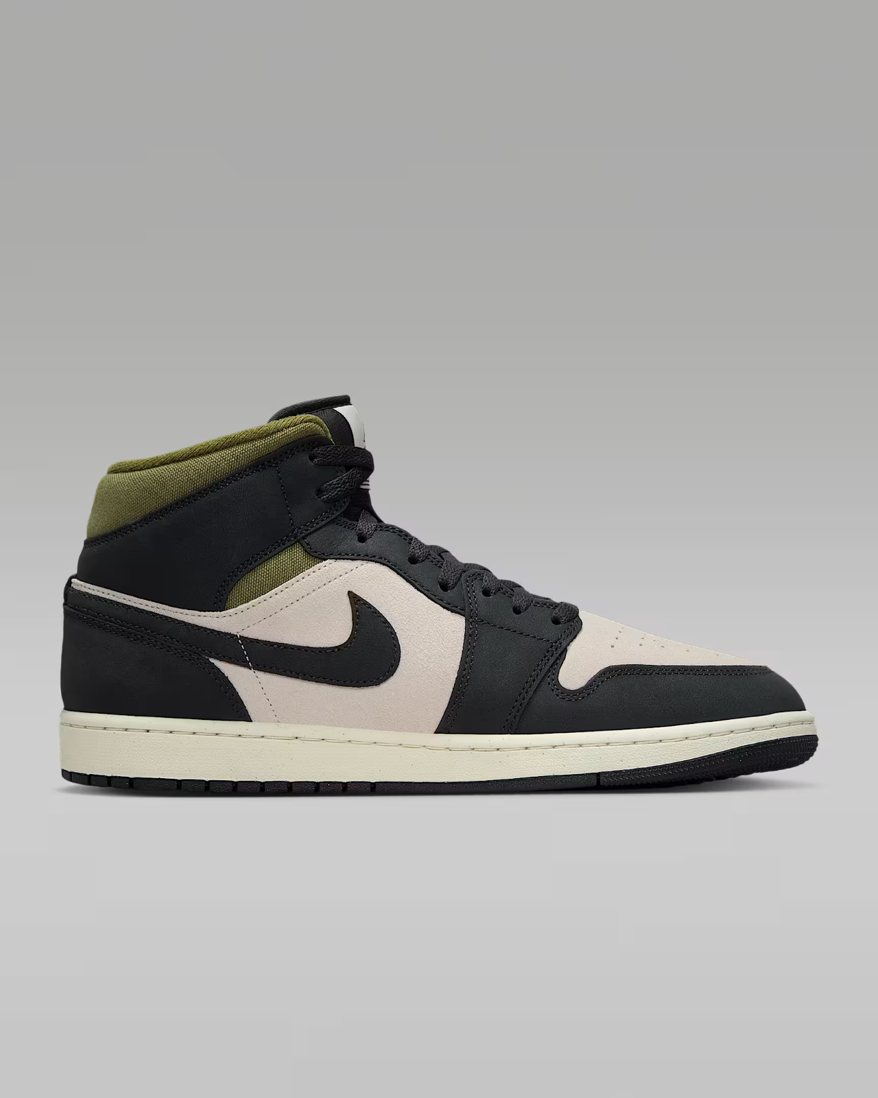 HV4091-102 Nike Air Jordan 1 Mid SE Light Orewood Brown Medium Olive Sail(Men's)