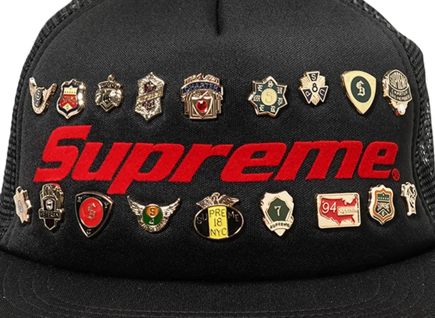 Supreme Pins Mesh Back 5-Panel "Black"
